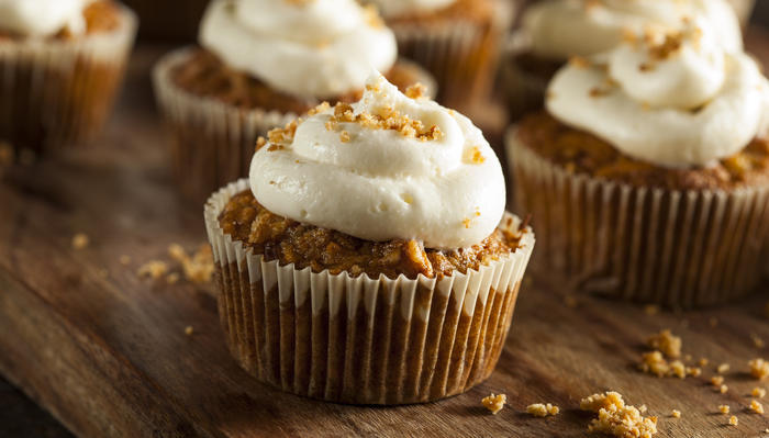 Gulrotkake i muffinsform Gulrotkake i muffinsform