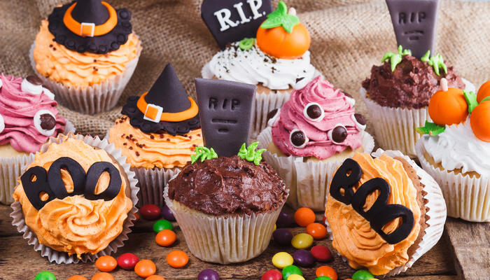 Skumle Halloweenmuffins